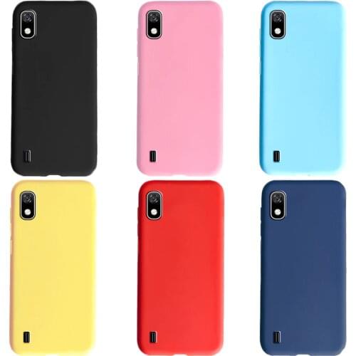 For Samsung Galaxy A10 A105 Case Cute Soft Silicone Solid Color Back Cover Phone Shell For Samsung A10 A 10 A105F SM-A105F Cases