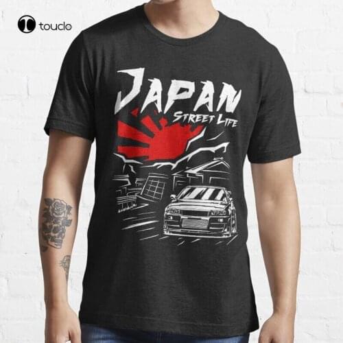 Nissann Skyline R34 Gtr Jdm Nismo Bnr34 Hakosuka T-Shirt Cotton Tee Shirt