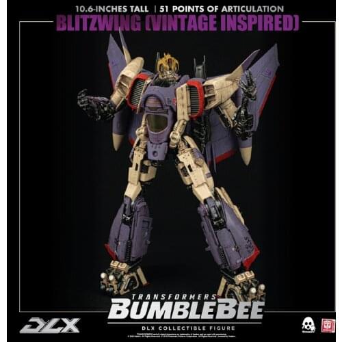 3A Threezero DLX Collectible Figure 10.6 Inches Tall - 51 Points Of Articulation Blitzwing (Vintage Inspired)