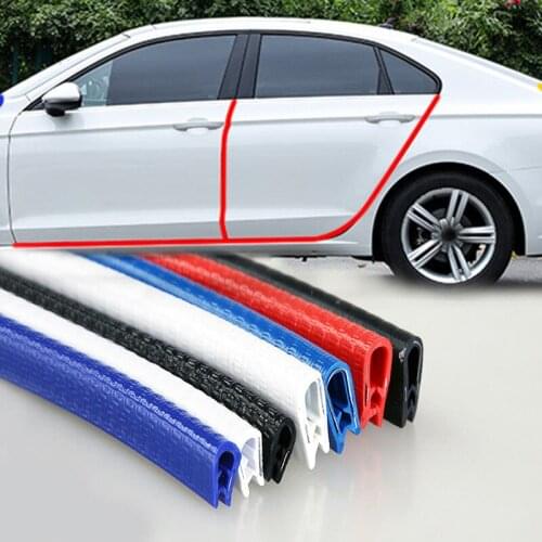 2/3/5M Car Door Edge Scratch Protector Strip Guard Trim Auto Door Anti Collision Strip Protector Car Decoration U Type Universal