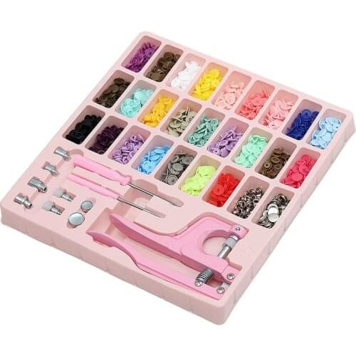 260 Set T5 Snaps Plastic Buttons With Snaps Pliers Set for Clothes Sewing Bibs Rain Coat Crafting DIY Handmade Tools