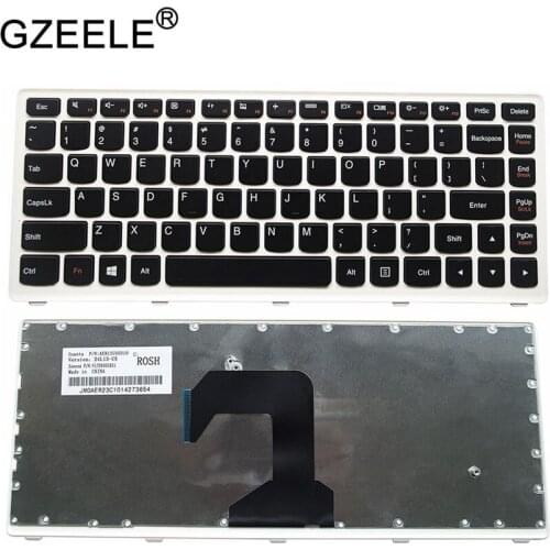 GZEELE New Keyboard FOR LENOVO S300 S400 S405 S415 S410 US laptop keyboard white border