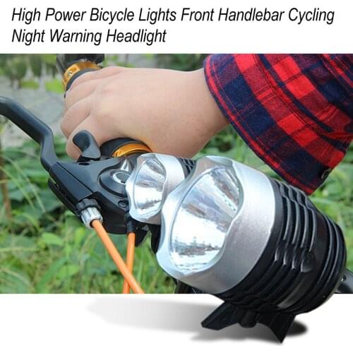 2021 New High Power Bicycle Bike Lights Front Handlebar Cycling Night Warning Safety Headlight Flashlight Bike Accessories