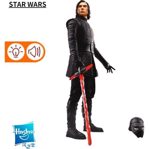 Original Hasbro Star Wars E8 Kyloren Kylo Ren The Force Awakens Acousto-Electric Energy Doll 12-inch Doll Boy Childrens Toy