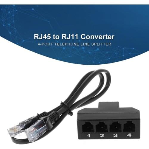 Telephone Splitter Excellent Line Converter for Network Cable Connection 2020 New