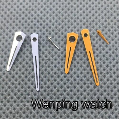 Silver Yellow Watch Hands Fit ETA 6497,6498 Seagull ST36 Movement