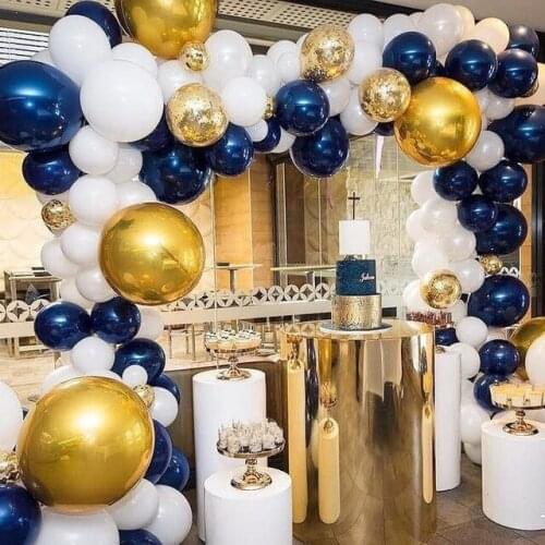 10pcs 10 inch Ink blue balloons dark blue latex balloon birthday wedding party decor Valentines Day Inflatable Air Ball