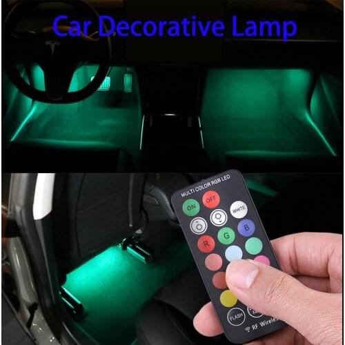 LED Car Interior Light Wireless Remote Car Decorative Lamp Auto Ambient Light car products car decoration accessories