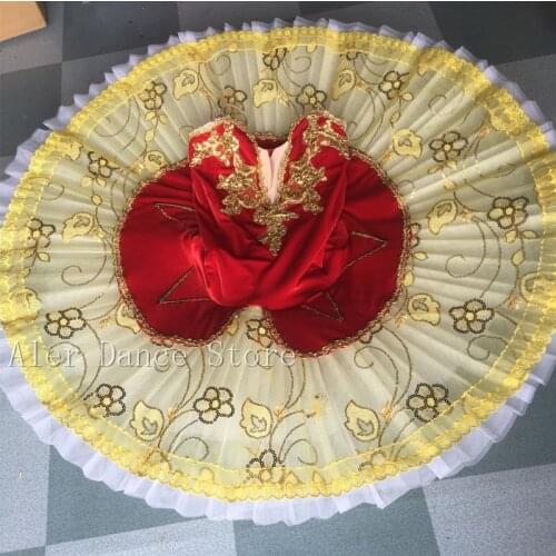 Giselle Professional Tutu Sequins Adult Swan Lake Ballet Dance Costume For Girls Women Pancake Tutu Kid Skating Ballerina Dress