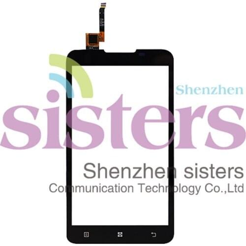 5Pcs High Quality Touch screen Digitizer front glass replacement For Lenovo A590, Free Shipping