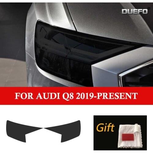 Car Headlight Protective Film Smoked Black TPU Sticker For Audi Q7 Q8 Q5 FY 8R Q7 4M Q8 SQ2 SQ5 SQ8 RSQ3 RSQ8 Accessories