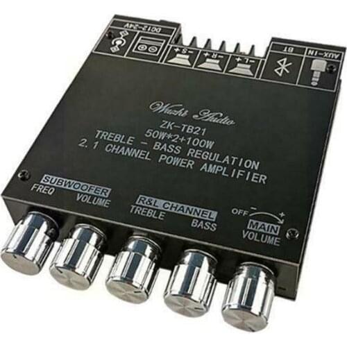 ZK-TB21 TPA3116D2 Bluetooth 5.0 Subwoofer Amplifier 2.1 Channel Board AMP Amplifier Power Board Audio Bass Stereo D0U1