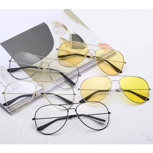 1pcs Anti-glare Sunglasses Copper Alloy Car Drivers Night Goggles Driving Glasses Auto Accessories