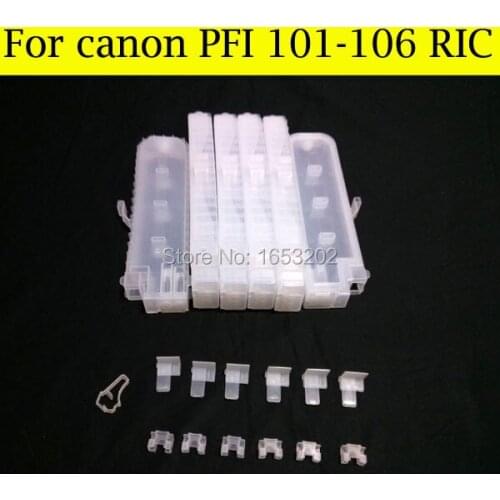 12 Color/Set For Canon Ink Cartridge Without Chips For Canon PFI-101 PFI-103 For Canon iPF6100 ipf5100 Printer