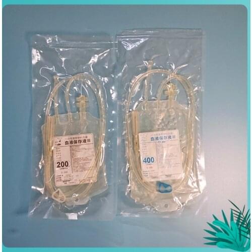 5pcs Disposable plastic blood collection bag Medical Pet Blood Transfusion Bag with Anticoagulant Blood bag 200 ml 400 ml
