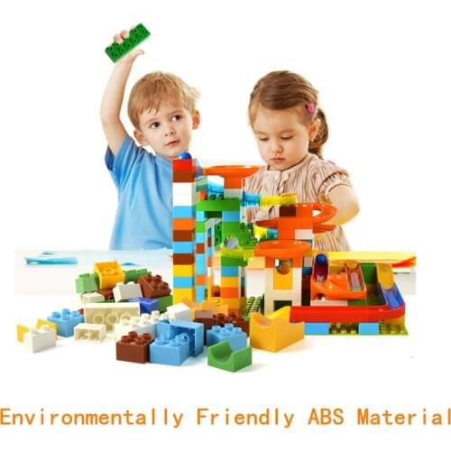 47-200PCS Marble Race Run Maze Rolling Ball Track Construction Assemble Building Blocks Set Educational Creative Toy for Kid