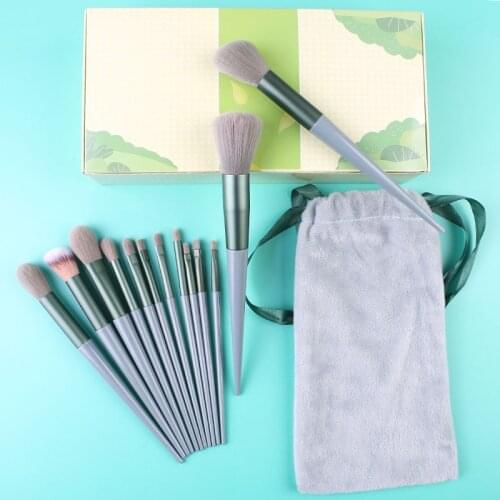 5/13Pcs Makeup Brushes Tool Set Cosmetic Powder Eye Shadow Foundation Blush Blending Beauty Make Up Brush Beauty Tool with Bag