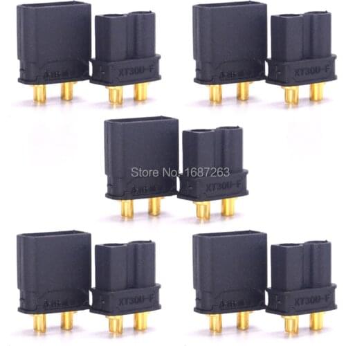 Amass XT30U Male Female 2mm Golden Connector / Plug Bullet Connector Upgrade XT30 For RC FPV Lipo Battery RC Quadcopter