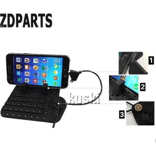 ZDPARTS Car Anti-skid Pad Mat Phone Holder Charger For Opel Astra J G H Insignia Mokka Nissan Qashqai Chevrolet Cruze Aveo Cover