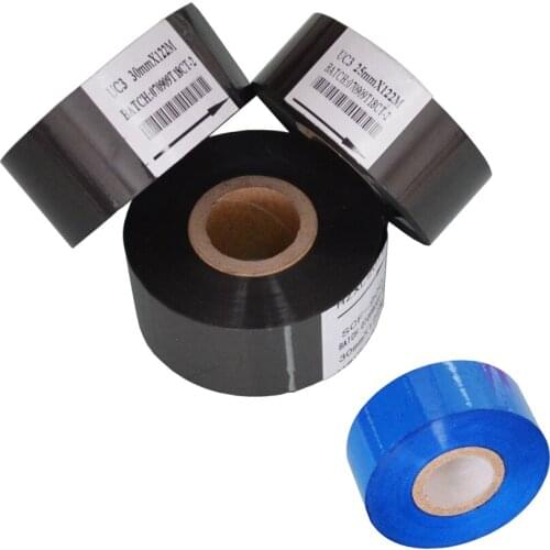 Black Width 25mm length 100m packaging machine hot stamp foil for HP241B and 241