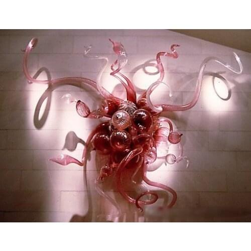 Home Lighting Wall Lamp- Twisted Glass Creative Mouth Blown Glass Wall Art LED Wall Sconce