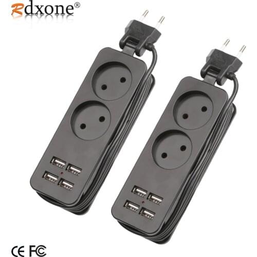 European Plug Socket Portable Travel Socket Desktop Plug Socket For Iphone Xiaomi Huawei