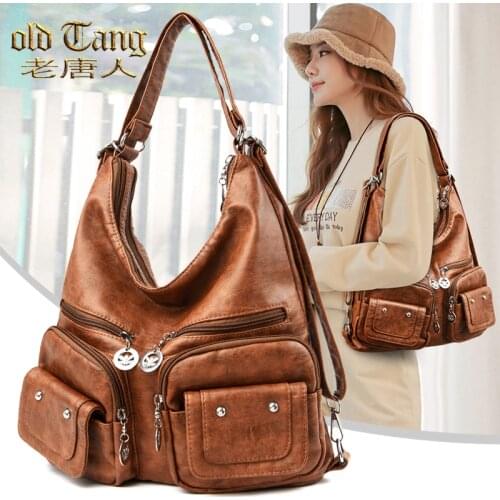 High Quality Leather Handbags Shoulder Bags for Women New 2021 Luxury Designer Large Capacity Luxury Casual Ladies Hand Bags