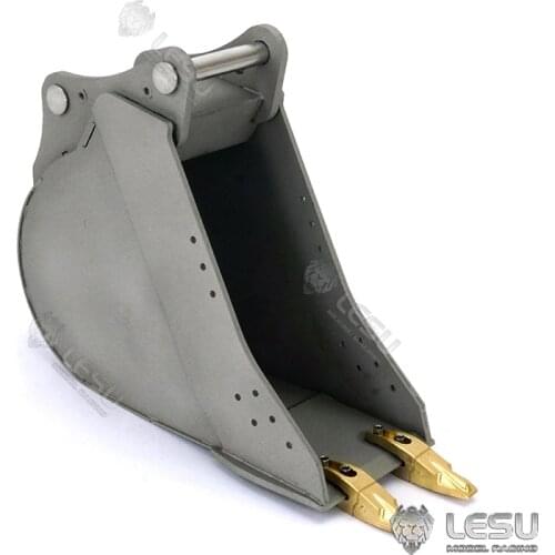 Upgraded Metal Bucket for 1/14 LESU Komatsu AC360 RC Hydraulic Excavator DIY Model Spare Parts
