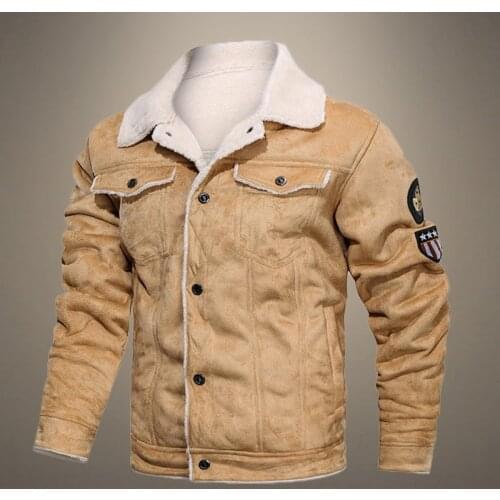 Mens Motorcycle PU Leather Jacket 2021 Autumn Winter Leather Coat Male Fake Fur Collar Fleece Warm Mens Jacket Pocket Streetwear