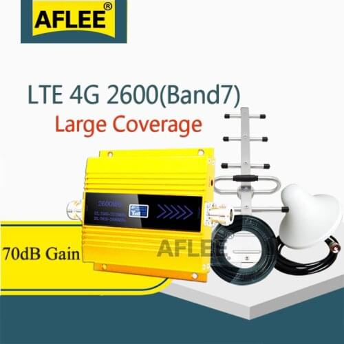 New!! 2600Mhz 4G Network Cell Phone Booster (FDD LTE Band7)2600 4G Data Mobile Signal Booster CellPhone 4G Cellular Amplifier