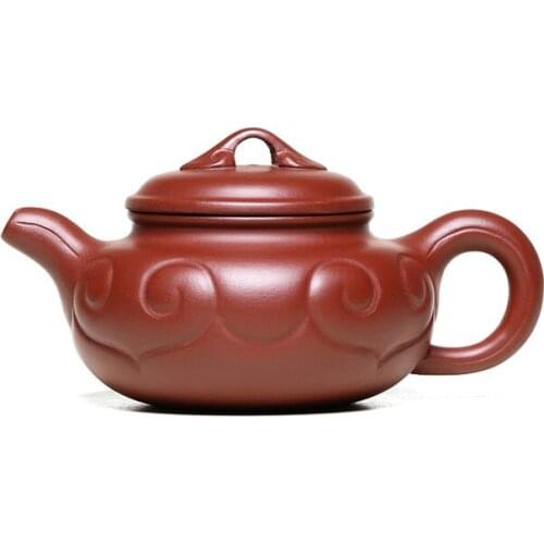 Authentic Yixing Lucky Teapot Ore Mud Dahongpao Handmade Ru Yi Kettle Kung Fu Teaware Chinese Tea Set Household Teapot