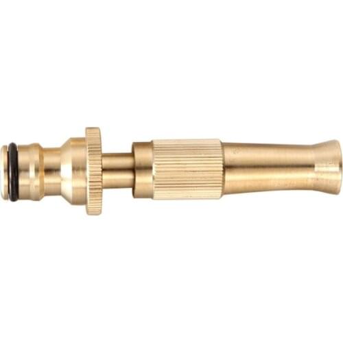 Garden Irrigation Spray Adjustable Brass Hose Sprinkler Nozzle Car Wash Watering R7RC