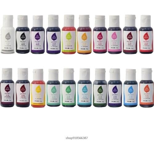 Food Coloring 20 Colors Set Based Flavorless Edible Foods Coloring Dye Vibrant Colors for Cake Decor Baking Cookies Wholesales