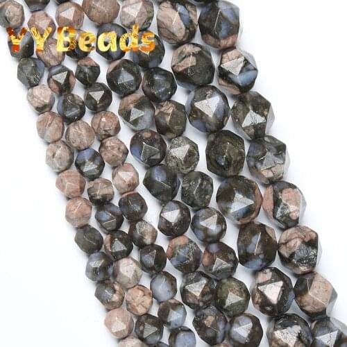 Natural Faceted Blue Amphibole Stone Beads 6mm 8mm 10mm Smooth Spacer Beads For Jewelry Making DIY Charm Bracelets Earrings 15"