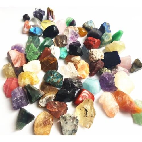 Natural Amethyst White Crystal Citrine Pink Crystal Red Agate Fluorite Black Tourmaline Mineral Specimens Collection Decoration