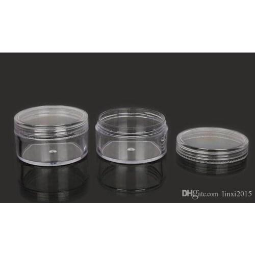 30g 30ml/1oz Clear Cream Container Jar Pot with Screw Cap Lid, Empty Cosmetic Jar for Nail Powder Eye Shadow Lip Lip Balm