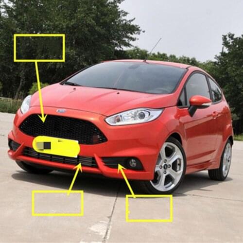 Front Bumper Grill Fog lamp frame for Ford Fiesta ST 2013-16 Radiator Grille Car Accessories