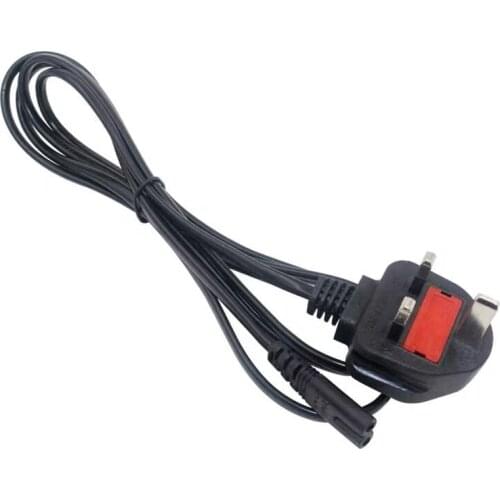 UK Power Cord British Main C7 Figure 8 1.5m 1.8m Power Extension Cable For Laptop Battery Charger PSP 4 Portable Radio Printers