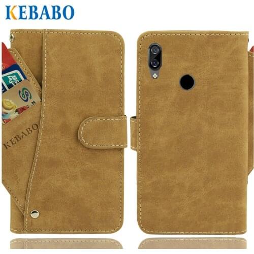 Vintage Leather Wallet BQ 6040L Magic Case 6.09" Flip Luxury 3 Front Card Slots Cover Magnet Stand Phone Protective Bags