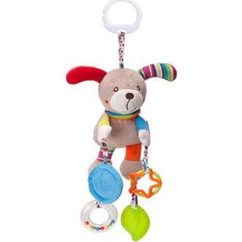 New Hanging Spiral Rattle Stroller Cute Pets Crib Mobile Bed Baby Toys 0-12 Months Newborn Educational Toy for Children