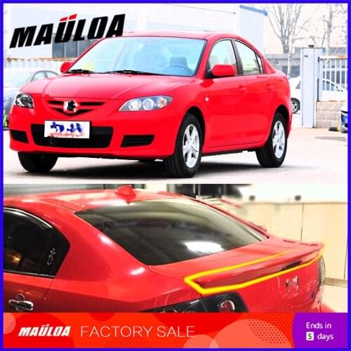 High quality primer unpainted white black color ABS car rear spoiler fit for Mazda 3 M3 2006 07 08 09 10 11 2012