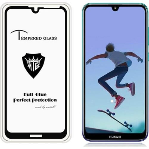 9H Full Glue Cover Tempered Glass Screen Protector for Huawei Y7 2019 DUB-LX1 for Huawei Y7 Prime 2019 Y7 Pro 2019 Glass Film