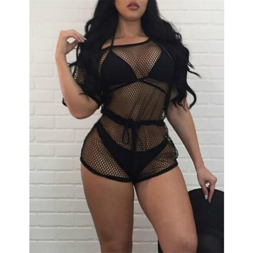 Womens Sheer Mesh Bikini Cover Up Swimwear Swimsuit Bathing Summer Beach Cover ups