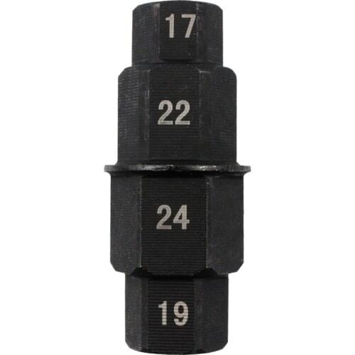 1PC Motorcycle / Bike Front Wheel Spindle Removal Adaptor Tool 17 19 22 24mm Hub Axle Hex Aid