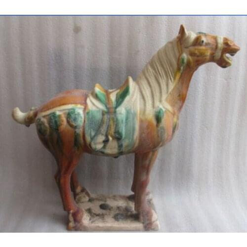11.82 inch/ Tang sancai ceramics collection horses in ancient China/6