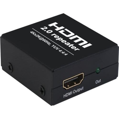 4Kx2K 2.0 HDMI Repeater HDMI Extender 4K 60HZ 4:4:4 HDMI Cable Adapter Signal Amplifier Booster Over Signal HDTV Up to 60m