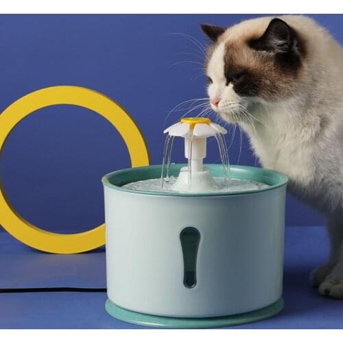 MADDEN Automatic Cat Water Fountain Sensor Active Carbon Filter Bowl Dog Drinking Dispenser LED Ultra Quiet Pets Drinker Feeder