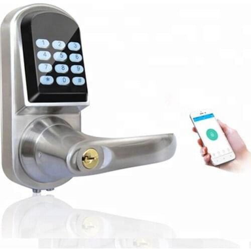 Smart Door Lock Cylinder Electric Remotes Keypad Code Deadbolt Lock Security Keyless Mobile APP Control Digital Z-Wave Door Lock