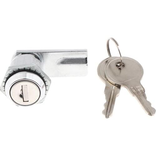 Zinc Alloy Disc Tumbler Cam Lock with 17mm Cylinder and Chrome Finish Keyed Alike Boat Accessories Marine for Yacht