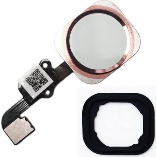 HOUSTMUST Compatible Home Button Flex Ribbon Cable Assembly with Rubber Gasket Replacement Part For iPhone 6s 4.7 6s Plus 5.5